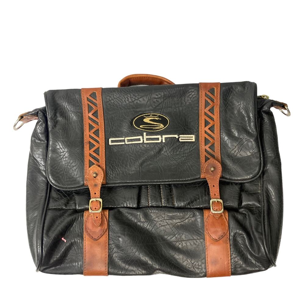 Vintage Cobra Golf Leather Messenger Bag
